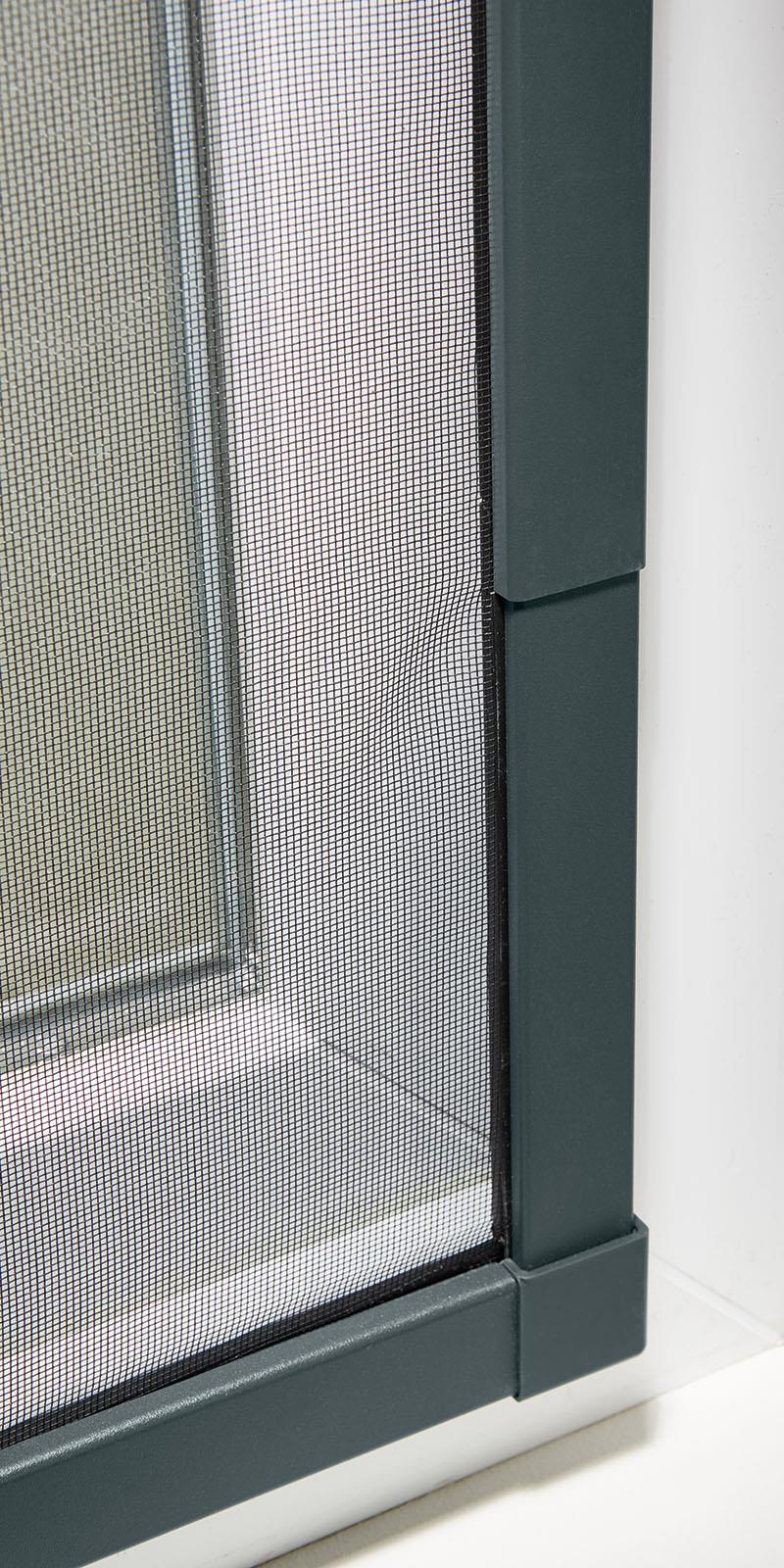 Insektenschutz für Fenster teleskopierbar 120x140 RAL 7016 ...