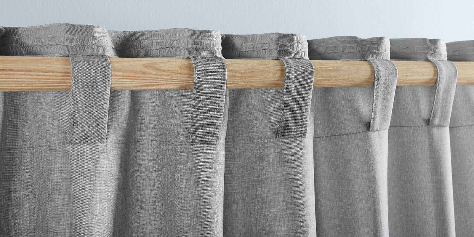 vorhang blickdicht grau